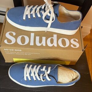 Soludos Blue Canvas Sneakers